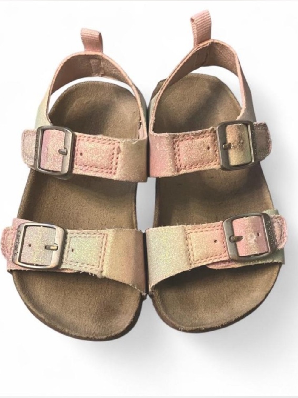 Carter’s Toddler Size 8 Sparkly Pastel Rainbow Sandal